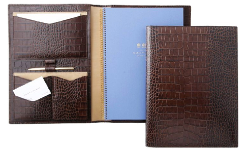 Strike on your meetings with the Smython?s Mara Calf Leather Folder